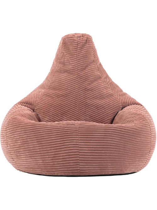 Pouf sillón dalton con respaldo alto de pana - icon - Kiabi
