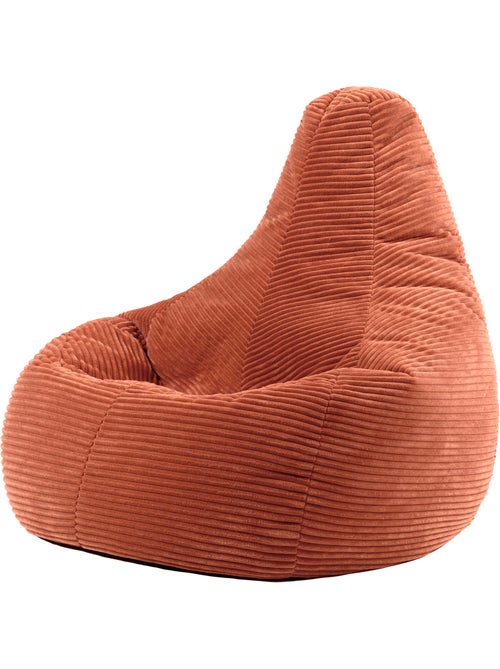 Pouf sillón dalton con respaldo alto de pana - icon - Kiabi