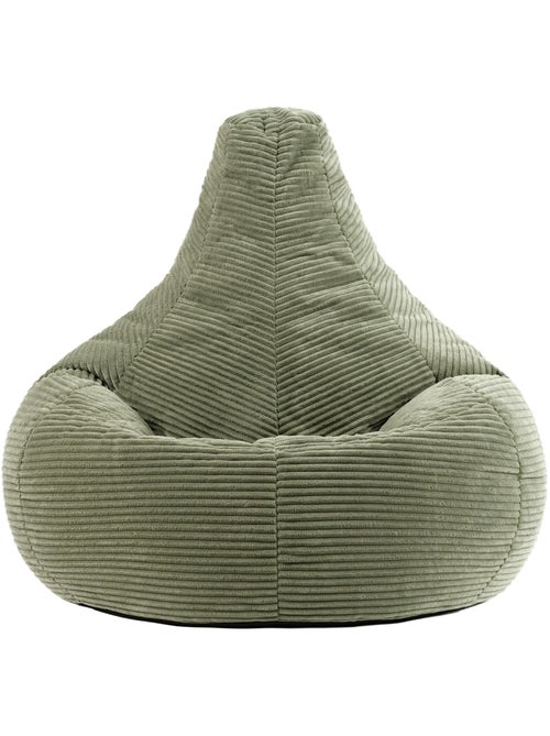 Pouf sillón dalton con respaldo alto de pana - icon - Kiabi