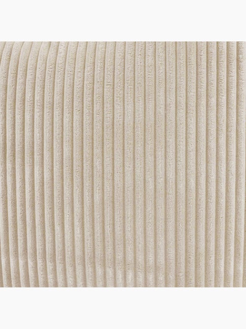 Pouf sillón dalton con respaldo alto y reposapiés cuadrado de pana - icon - Kiabi