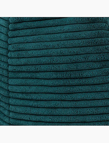 Pouf sillón de salón natalia con reposapiés cuadrado amara de pana - icon