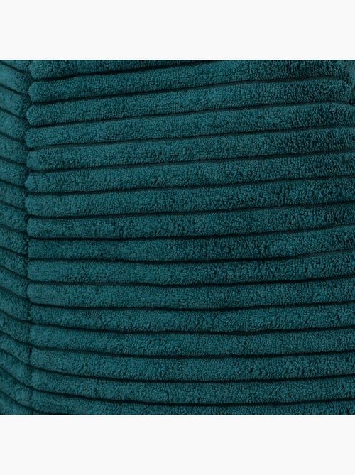 Pouf sillón de salón natalia con reposapiés cuadrado amara de pana - icon - Kiabi