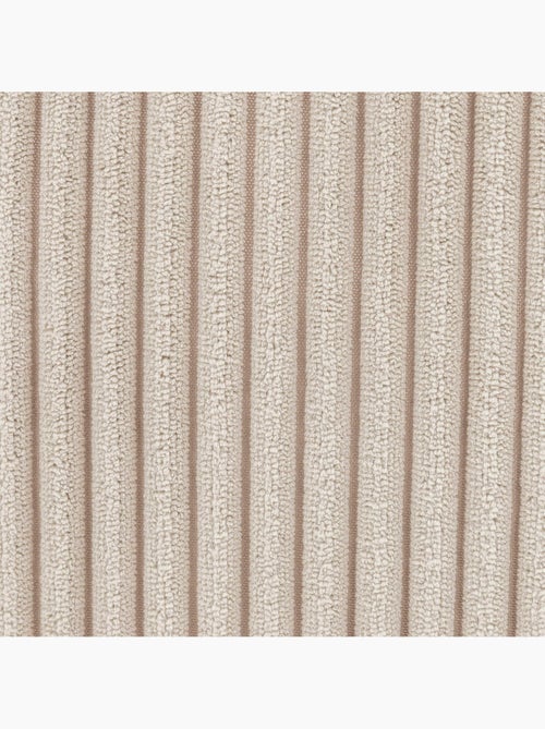 Pouf sillón de salón natalia con reposapiés cuadrado amara de pana - icon - Kiabi