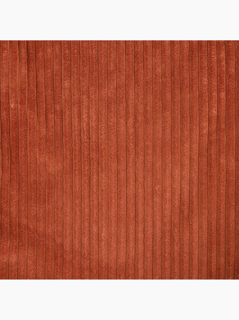 Pouf sillón de salón natalia con reposapiés cuadrado amara de pana - icon Terracota - Kiabi