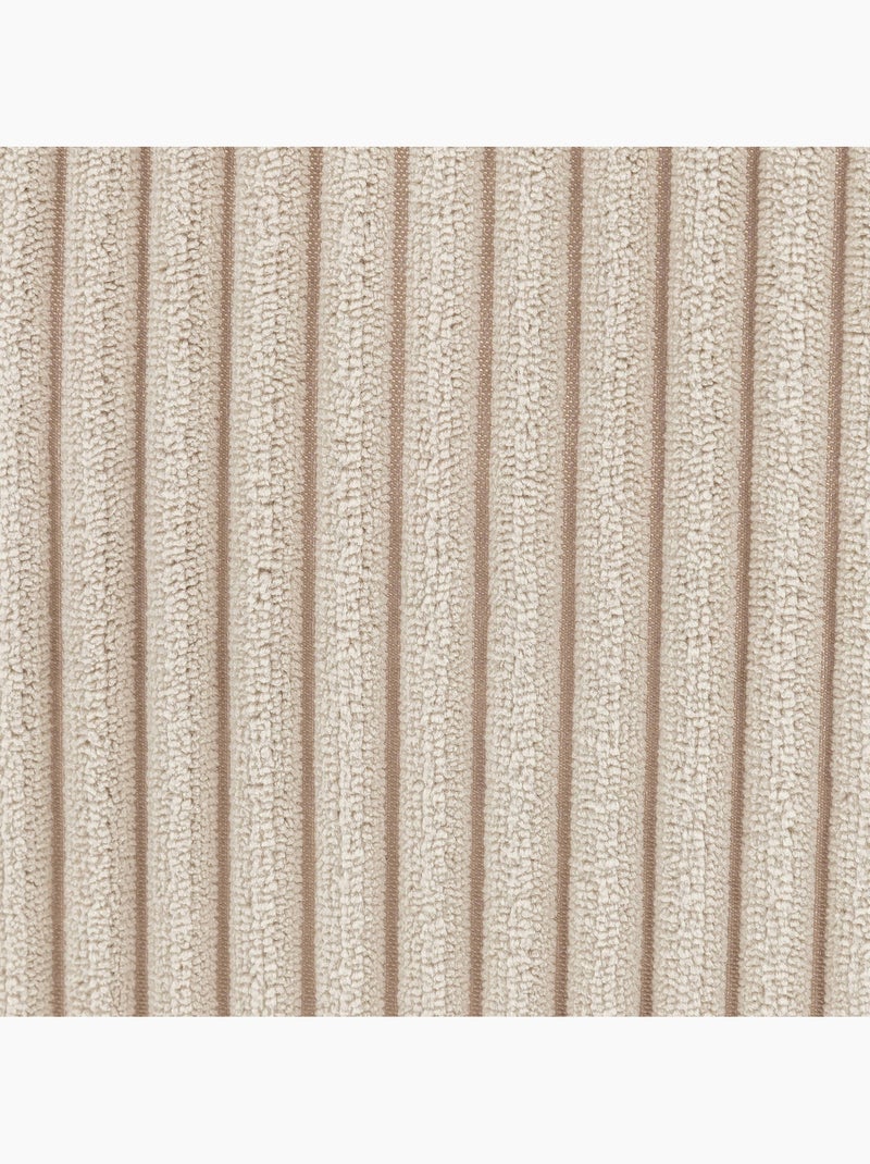 Pouf sillón de salón natalia con reposapiés redondo milano de pana - icon Beige - Kiabi