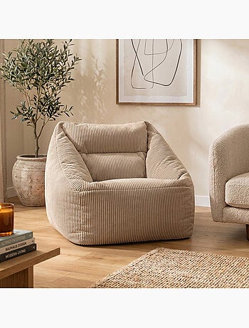 Pouf sillón de salón natalia de pana - icon