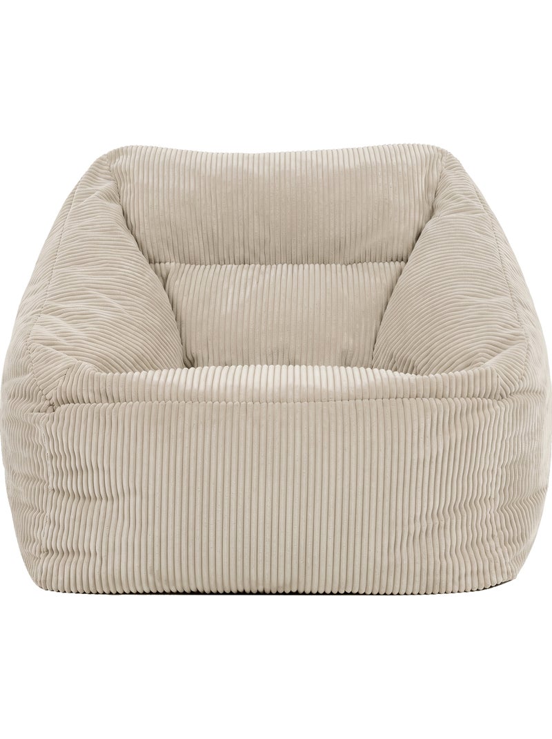 Pouf sillón de salón natalia de pana - icon Beige - Kiabi