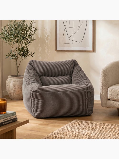Pouf sillón de salón natalia de pana - icon - Kiabi