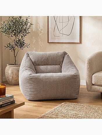 Pouf sillón de salón natalia de pana - icon