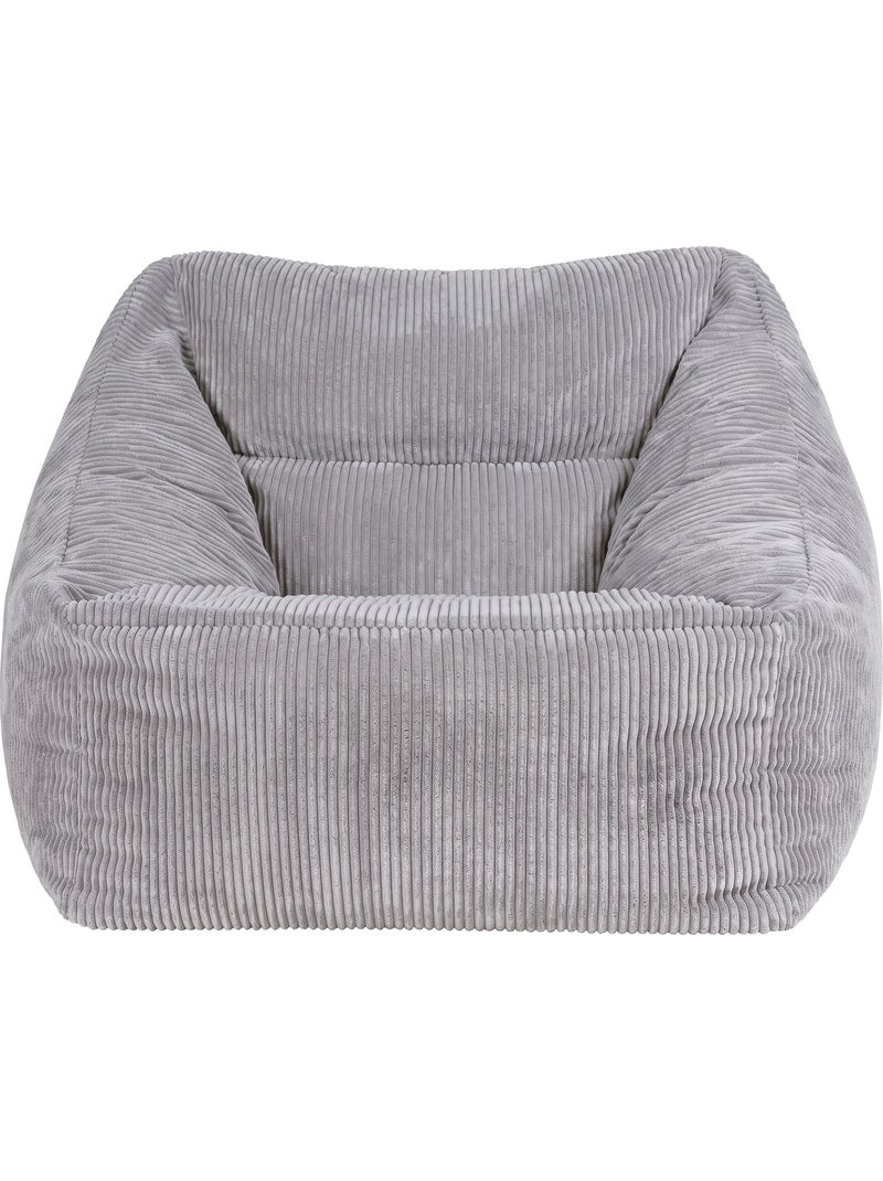 Pouf sillón de salón natalia de pana - icon Gris claro - Kiabi