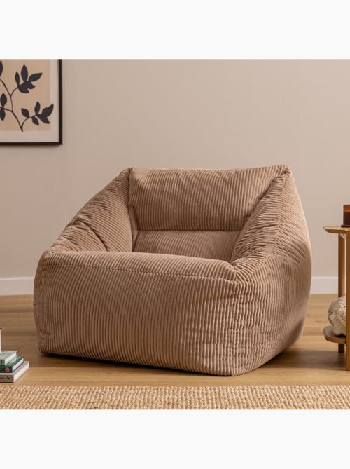 Pouf sillón de salón natalia de pana - icon - Kiabi