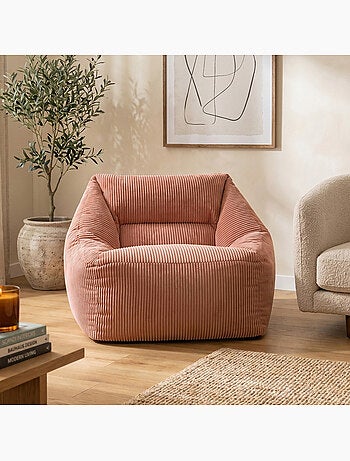Pouf sillón de salón natalia de pana - icon