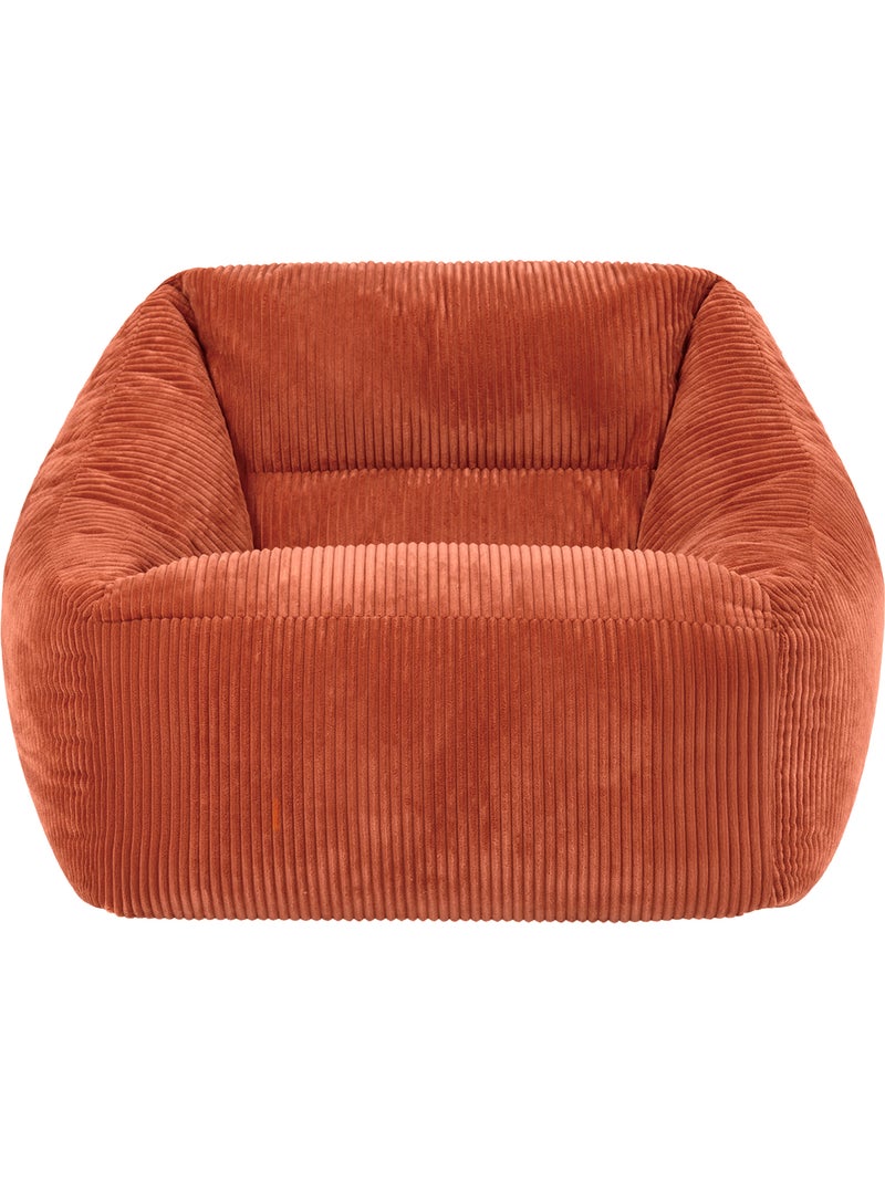 Pouf sillón de salón natalia de pana - icon Terracota - Kiabi