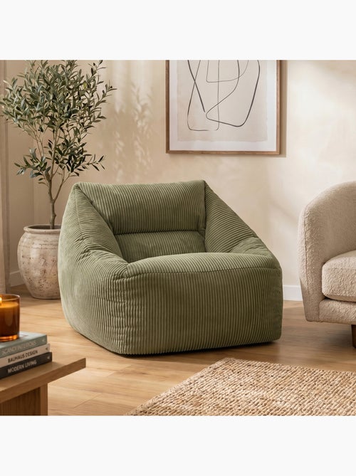 Pouf sillón de salón natalia de pana - icon - Kiabi