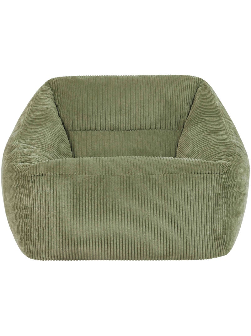 Pouf sillón de salón natalia de pana - icon Verde salvia - Kiabi