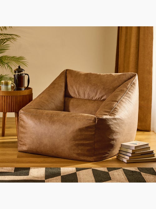 Pouf sillón de salón natalia de polipiel vegana - icon - Kiabi