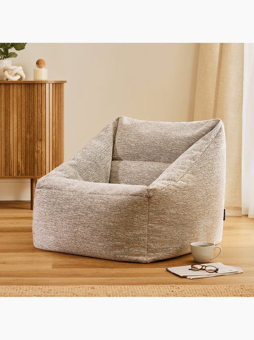 Pouf sillón de salón natalia de tejido - icon - Kiabi