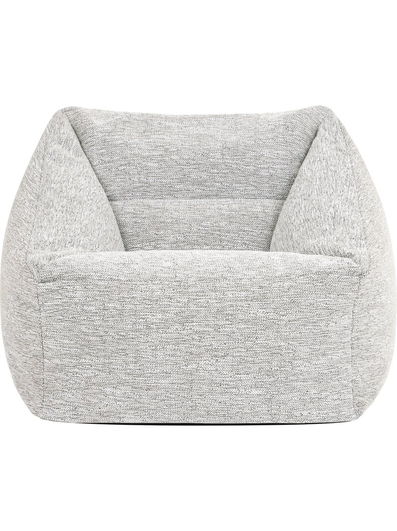 Pouf sillón de salón natalia de tejido - icon Beige jaspeado - Kiabi