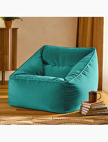 Pouf sillón de salón natalia de terciopelo mate - icon
