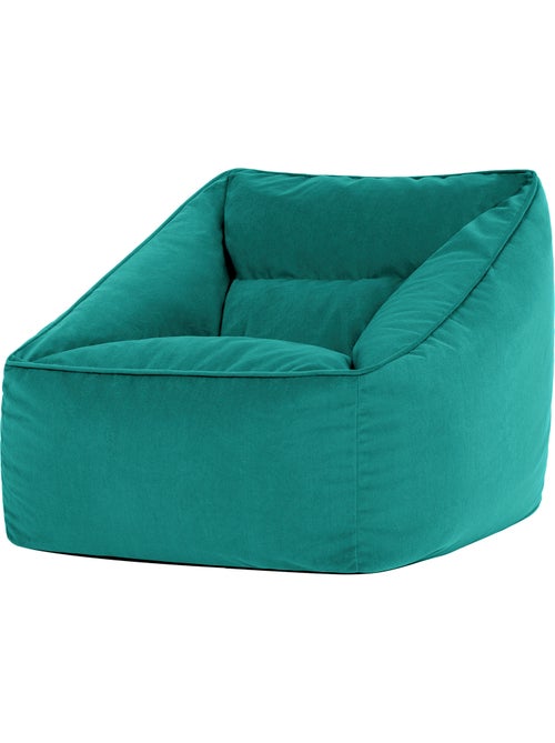 Pouf sillón de salón natalia de terciopelo mate - icon - Kiabi