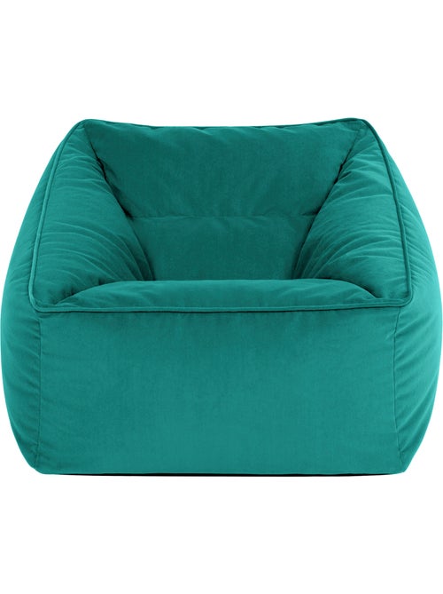 Pouf sillón de salón natalia de terciopelo mate - icon - Kiabi