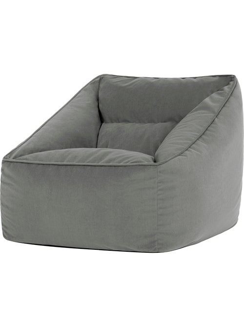 Pouf sillón de salón natalia de terciopelo mate - icon - Kiabi