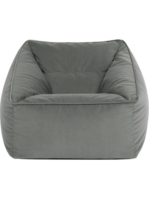 Pouf sillón de salón natalia de terciopelo mate - icon - Kiabi