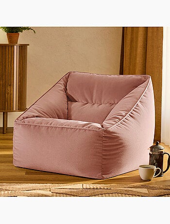 Pouf sillón de salón natalia de terciopelo mate - icon