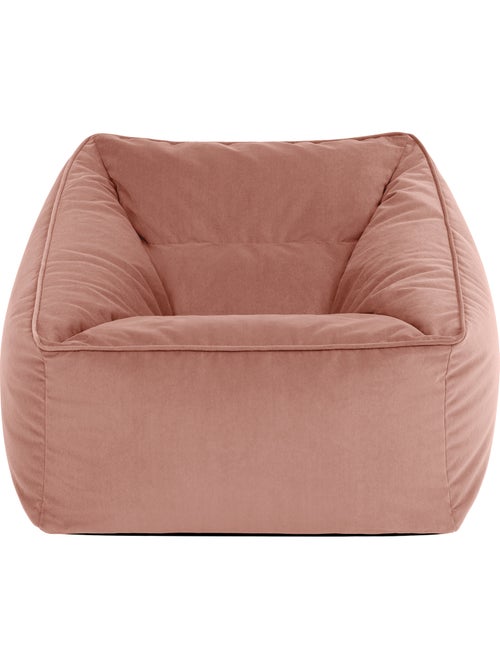 Pouf sillón de salón natalia de terciopelo mate - icon - Kiabi