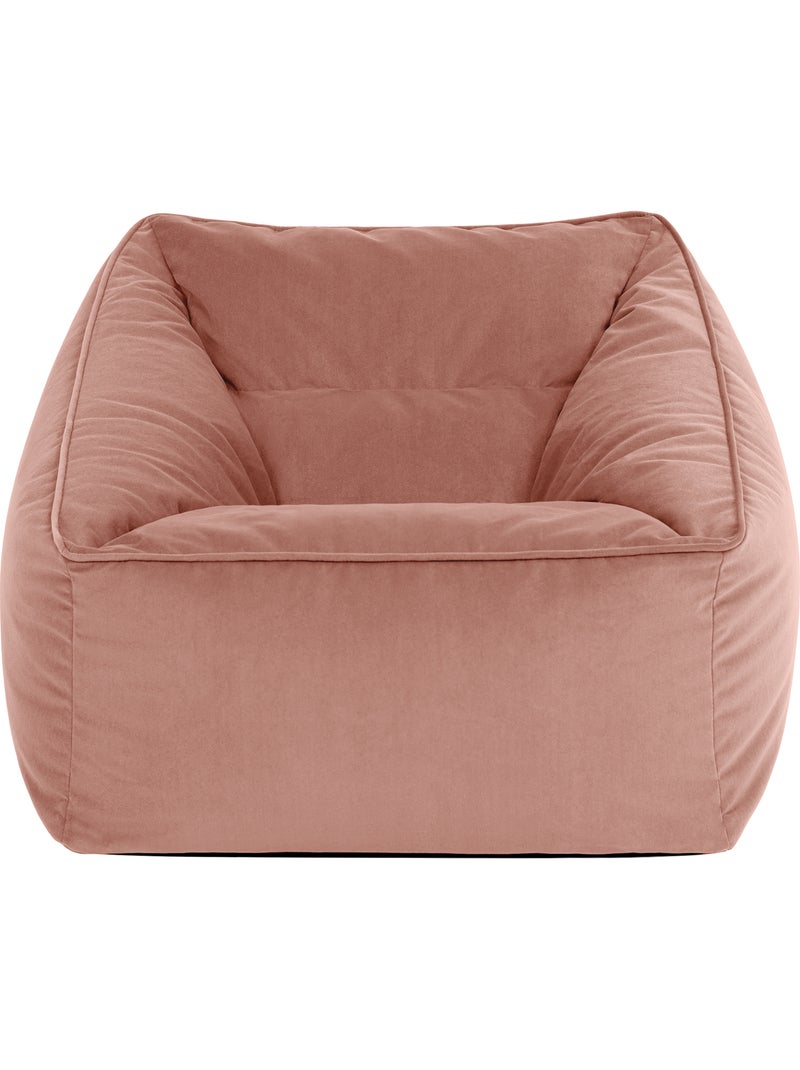 Pouf sillón de salón natalia de terciopelo mate - icon Rosa claro - Kiabi
