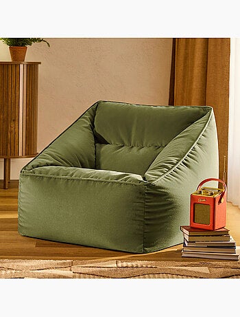 Pouf sillón de salón natalia de terciopelo mate - icon