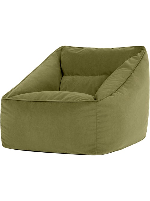 Pouf sillón de salón natalia de terciopelo mate - icon - Kiabi