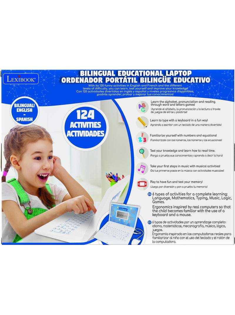 Power Kid® Bilingual Talking puertoátil Educativo 124 actividades en inglés y español Blanco - Kiabi