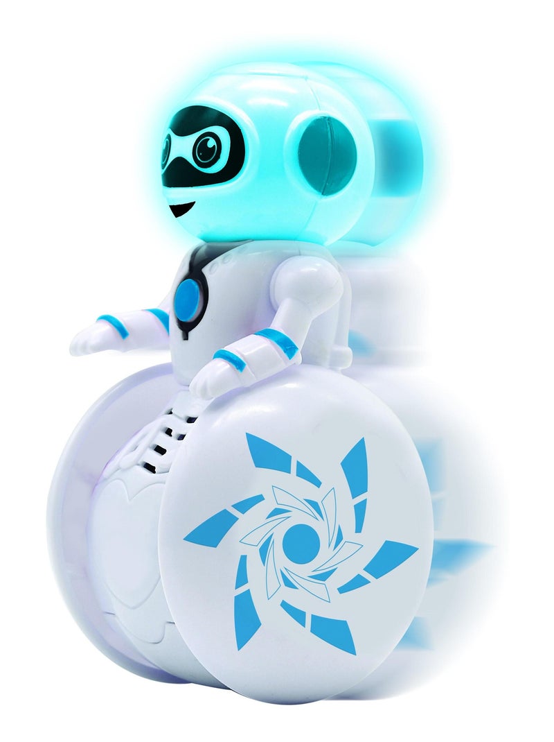 POWERMAN® Roller Robot con una rueda perfectamente equilibrada con efectos sonoros y luminosos Blanco - Kiabi