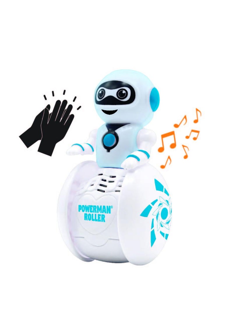 POWERMAN® Roller Robot con una rueda perfectamente equilibrada con efectos sonoros y luminosos Blanco - Kiabi