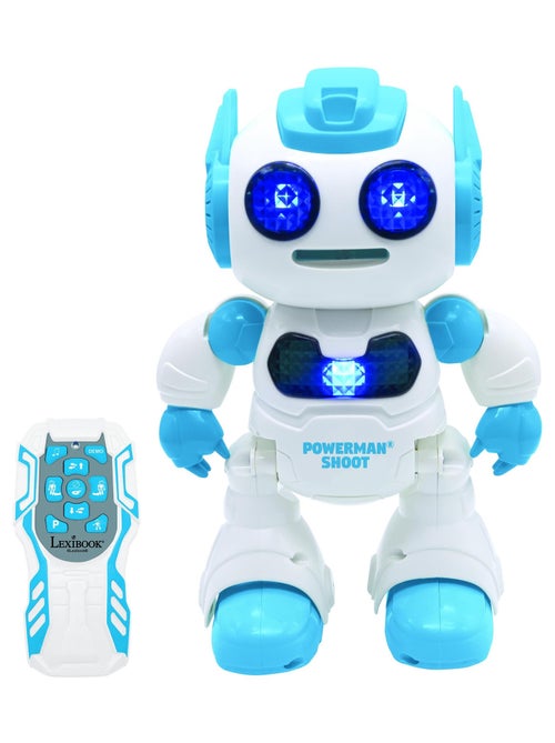 Powerman® Shoot STEM robot, baile, música, demostración incl mando a distancia y discos de espuma - Kiabi