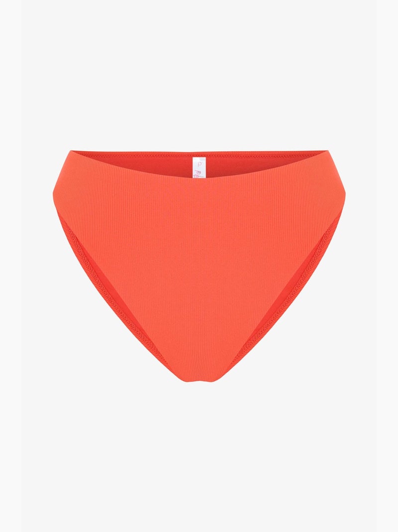 Praslin corte minimal braguita de bikini de talle alto penti Rojo - Kiabi