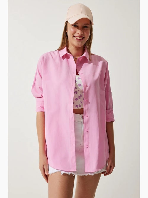 Preciosa camisa de popelina extragrande de estambul con botones y mangas largas istanbul - Kiabi Preciosa camisa de popelina extragrande de estambul con botones y mangas largas istanbul - Kiabi