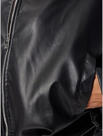 Preciosa chaqueta bomber de piel sintética de estambul istanbul