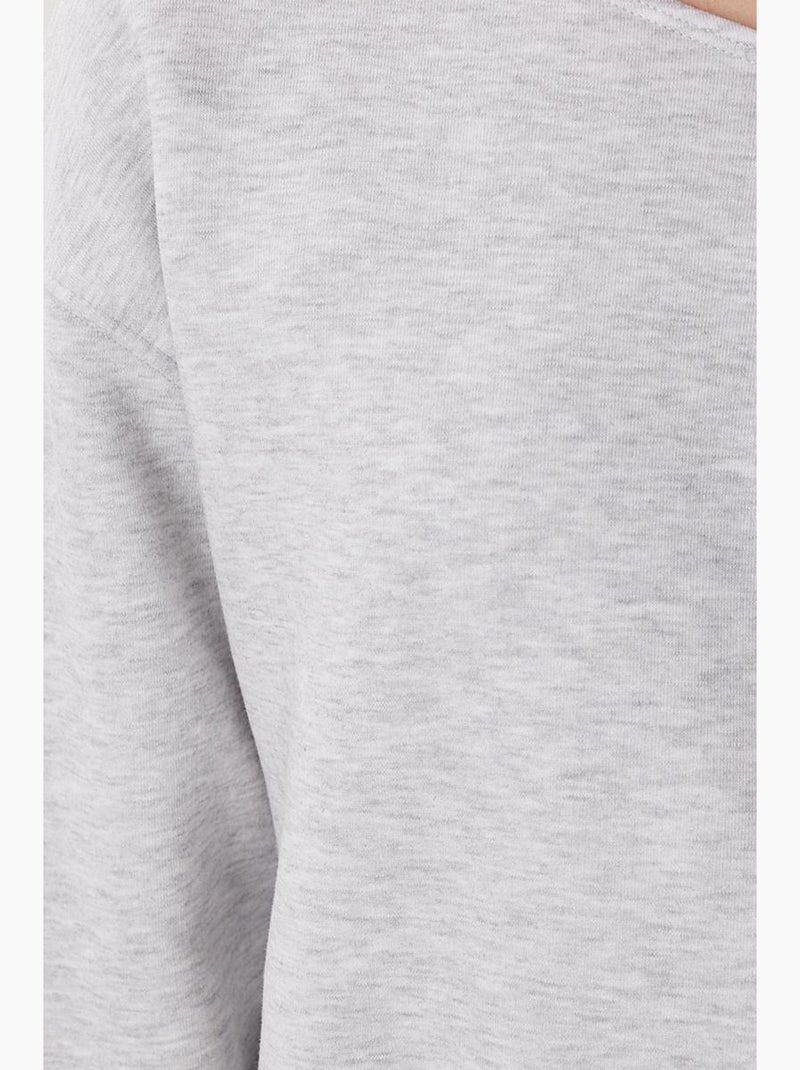 Preciosa sudadera con cuello asimétrico de estambul istanbul Gris claro - Kiabi