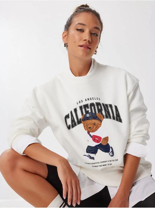 Preciosa sudadera larga con cuello redondo y estampado de estambul istanbul - Kiabi