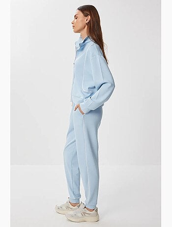 Precioso conjunto deportivo de manga larga con cuello y cremallera para mujer de estambul istanbul