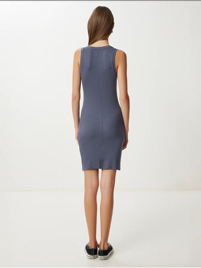 Precioso minivestido ajustado sin mangas con cuello redondo de estambul istanbul Gris negro - Kiabi