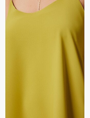 Precioso vestido largo sin mangas con cuello en u de estambul istanbul