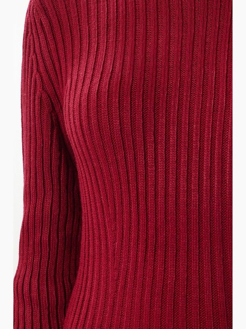 Precioso vestido midi de punto acanalado con cuello redondo de estambul istanbul - Kiabi Precioso vestido midi de punto acanalado con cuello redondo de estambul istanbul - Kiabi