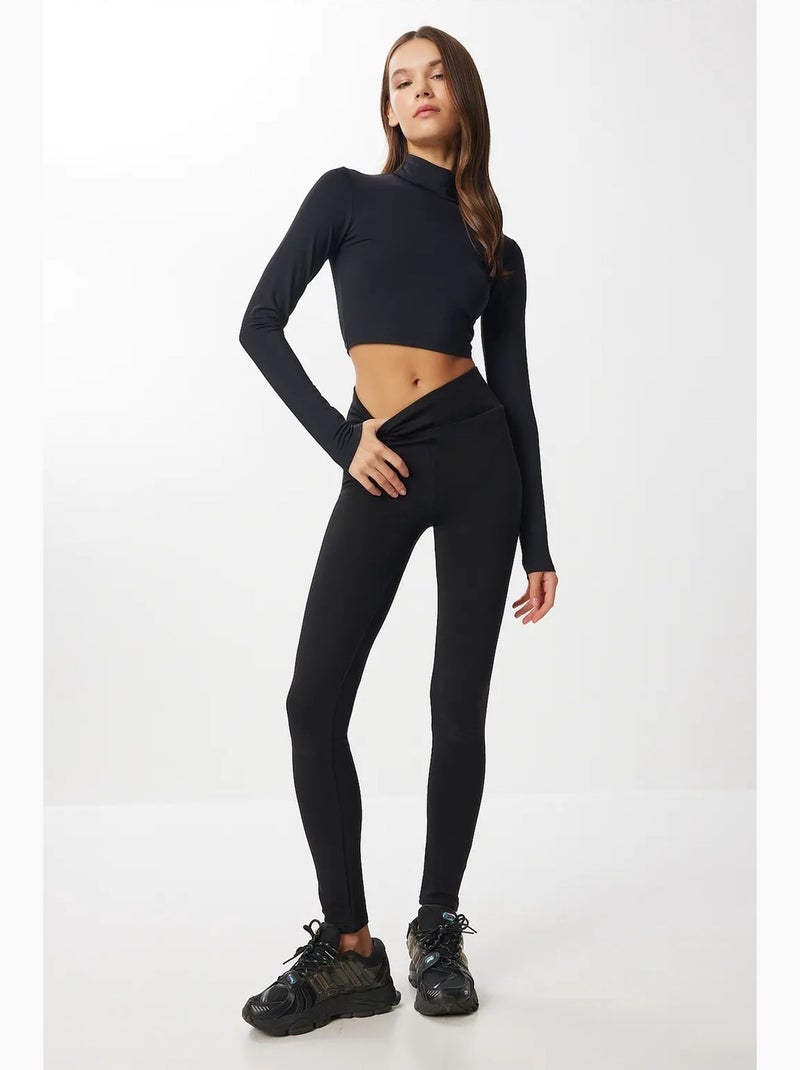 Preciosos leggings estambul de cintura alta y corte ajustado istanbul Negro - Kiabi