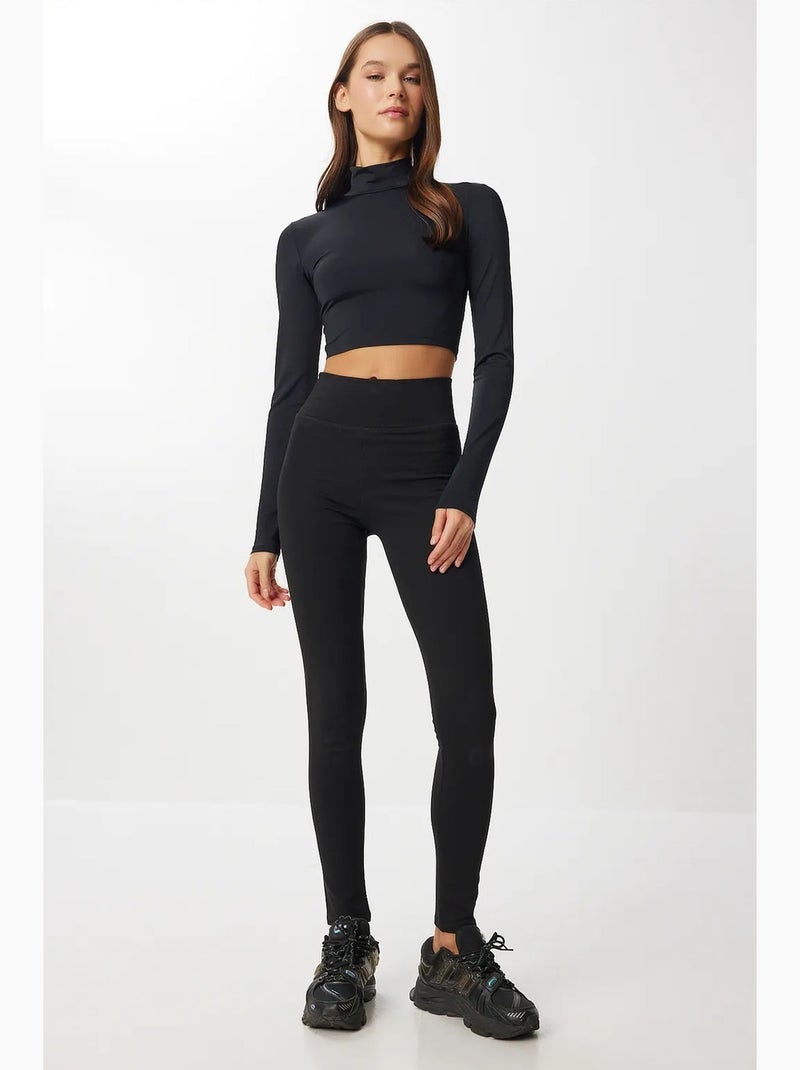 Preciosos leggings estambul de cintura alta y corte ajustado istanbul Negro - Kiabi