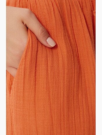 Preciosos pantalones estambul de pierna ancha con cordón y detalle de ribete. Istanbul