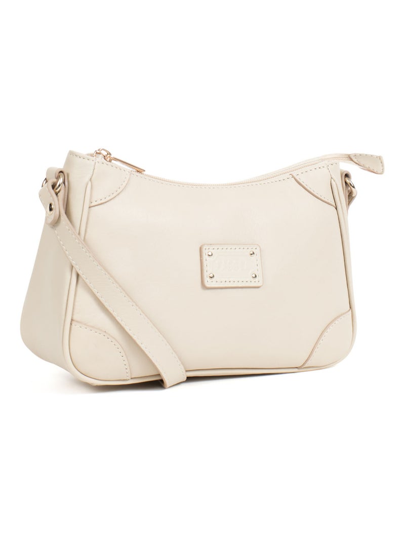 PRETA - Bolso bandolera - Piel Beige claro - Kiabi