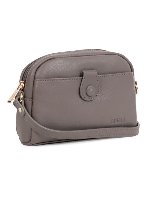 PRETA - Bolso bandolera - Piel - Kiabi PRETA - Bolso bandolera - Piel - Kiabi